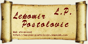 Lepomir Postolović vizit kartica